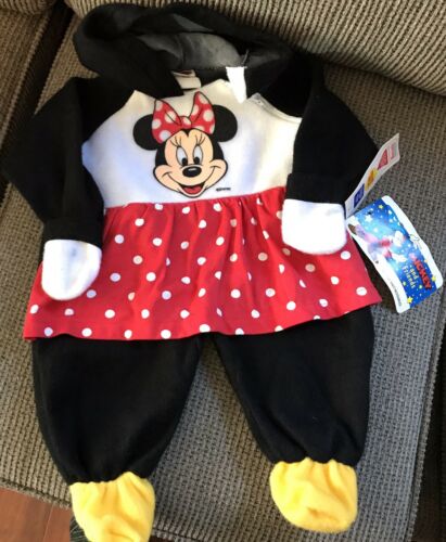 Minnie Mouse Disney Vintage Costume Sleeper Outfit Dress Up NWT Spring Size L