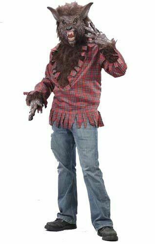 Brown Werewolf Adult Halloween Costume one size to 200lb Fun World 5409
