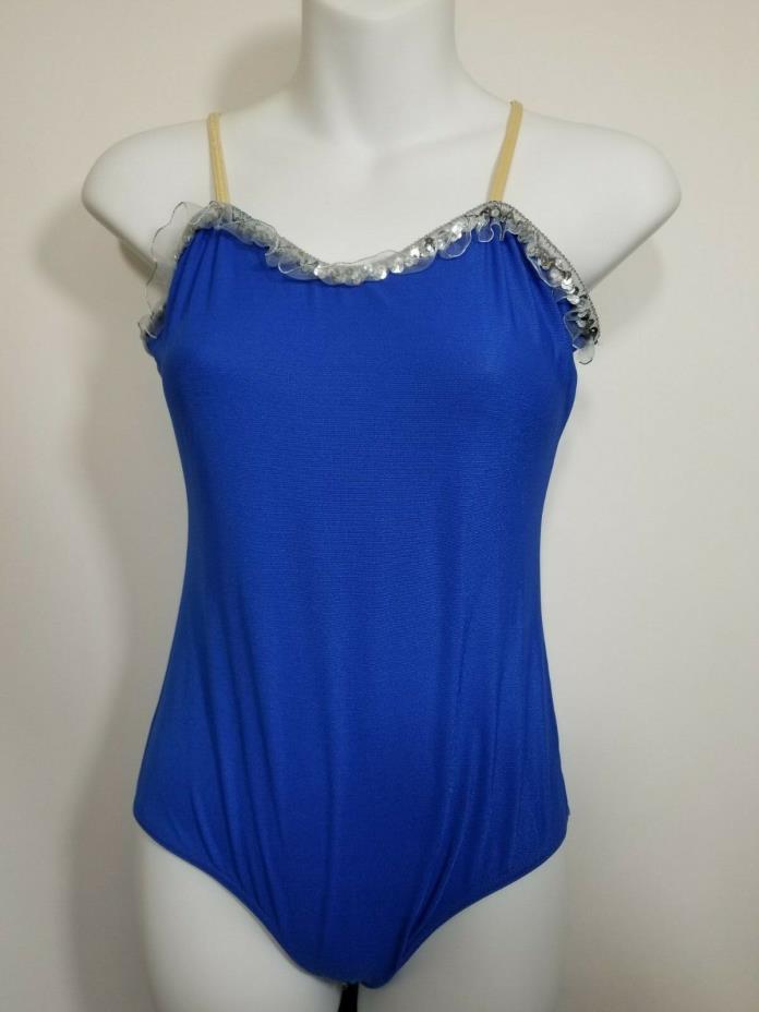 Lot of 17 Royal Blue Spandex Leotards Adult Ballet Dance Costumes Recital