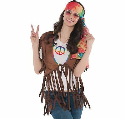 Feelin' Groovy Fringe Vest Halloween Costume Accessory for Adults, One Size