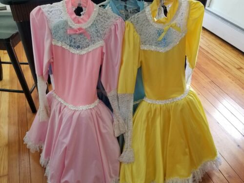 Lot of 4 Dresses Ballet Dance Costumes Recital Pastel Theater