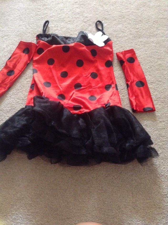 Girl lady bug Halloween costume size:8-10