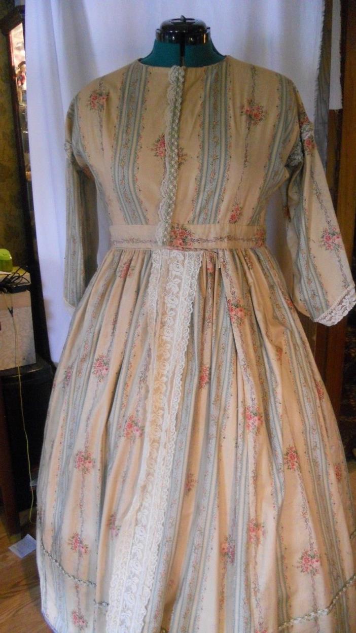 Civil War Period Reproduction Daydress, PreOwned, Excellent Condition