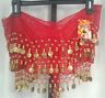 Private Island Entertainment Belly Dancer Scarf Metal fringe Detail New with Tag