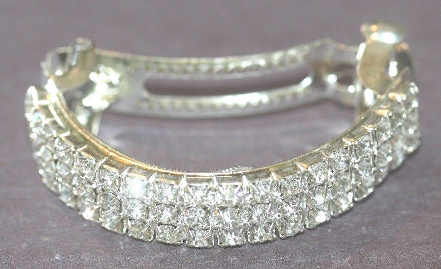 RHINESTINE HAIR CLIP FOR AROUND A PONYTAIL--DANCE ACCESSORIES--EXCELLENT