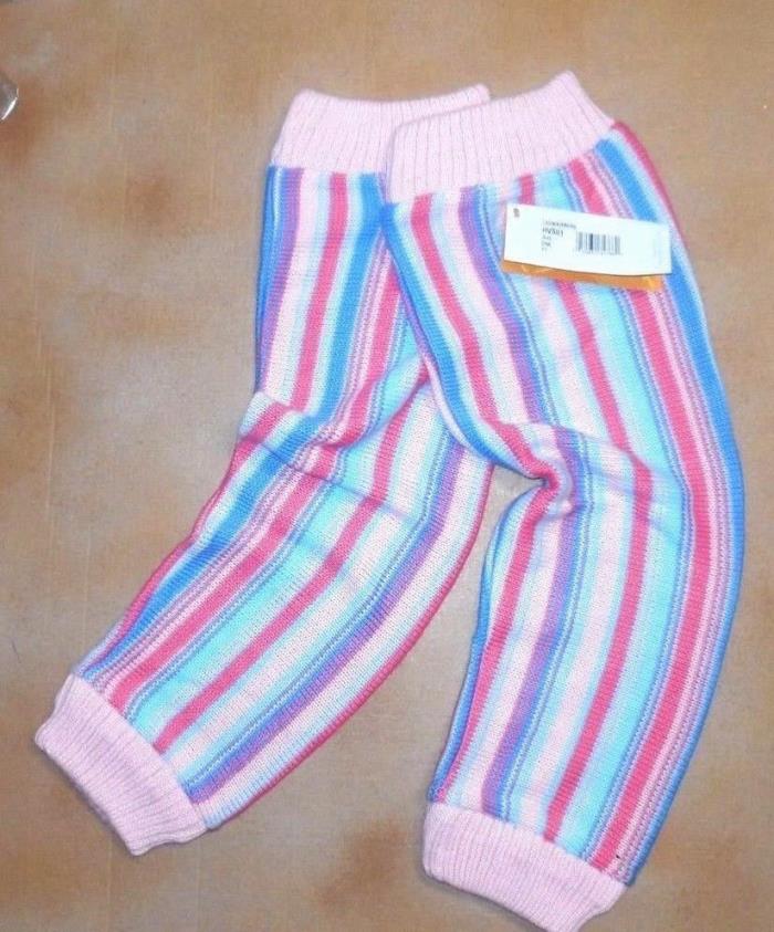 NWT Harmonie HVS01 Striped Legwarmers Soft Knitted Ladies Ribbed Cuff