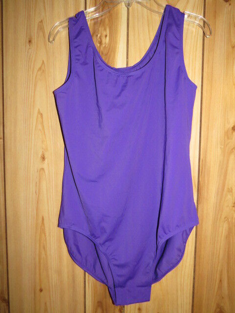 BALERA PURPLE LEOTARD ADULT LARGE DANCE ACRO BALLET NWOT