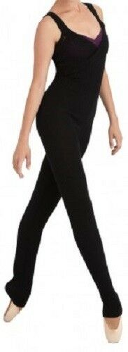 Capezio Black Knit Jumpsuit Medium Adult CK1010W