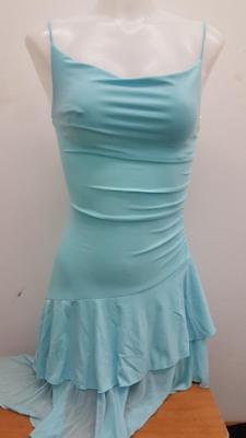 Dance Costume Small Adult Blue Elegant Lyrical Liberts Solo Competition