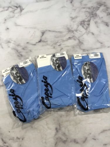 3 Pair Capezio ATHLETIC BRIEFS Adult Size X Small Light Blue Dancewear