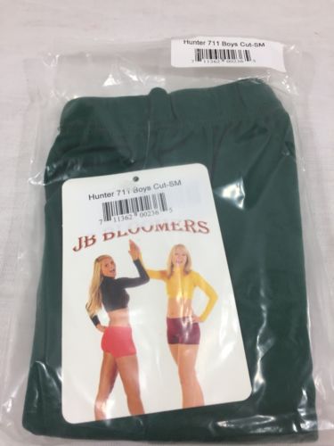 JB Bloomers Briefs Cheerleading Dance Yoga Gymnastic Hunter Green Small Boys Cut