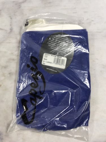 1 Pair Capezio ATHLETIC BRIEFS Adult Size XL Royal Blue Dancewear