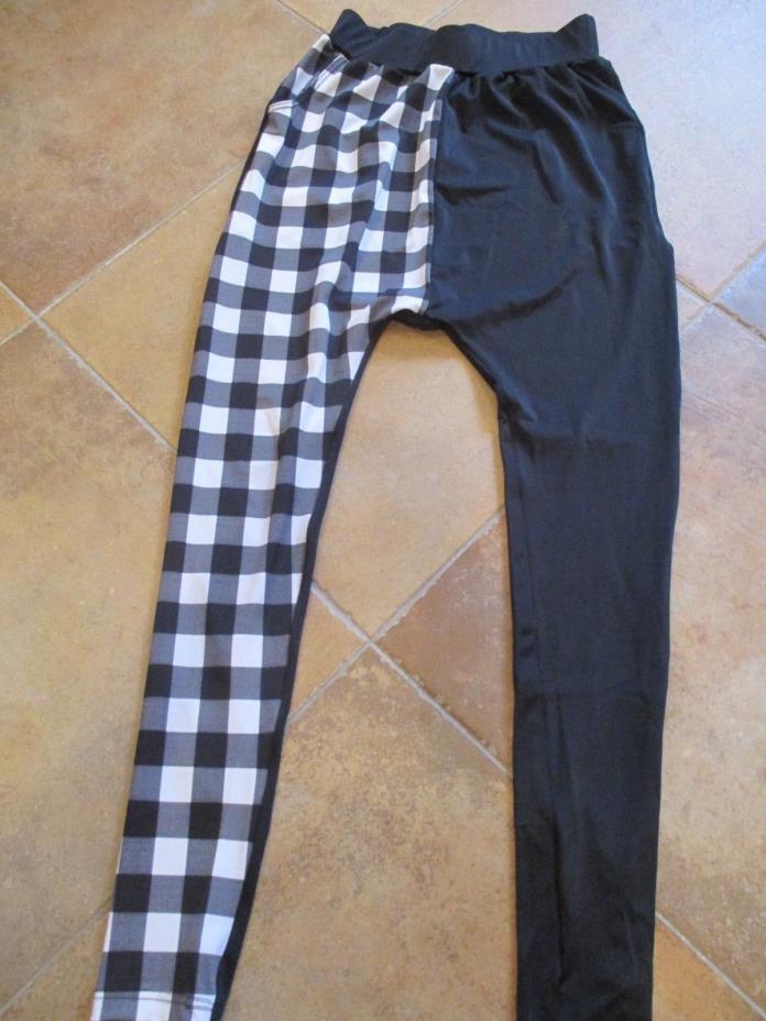 NEW PLAID BLOCK SKINNY HAREM Large Child