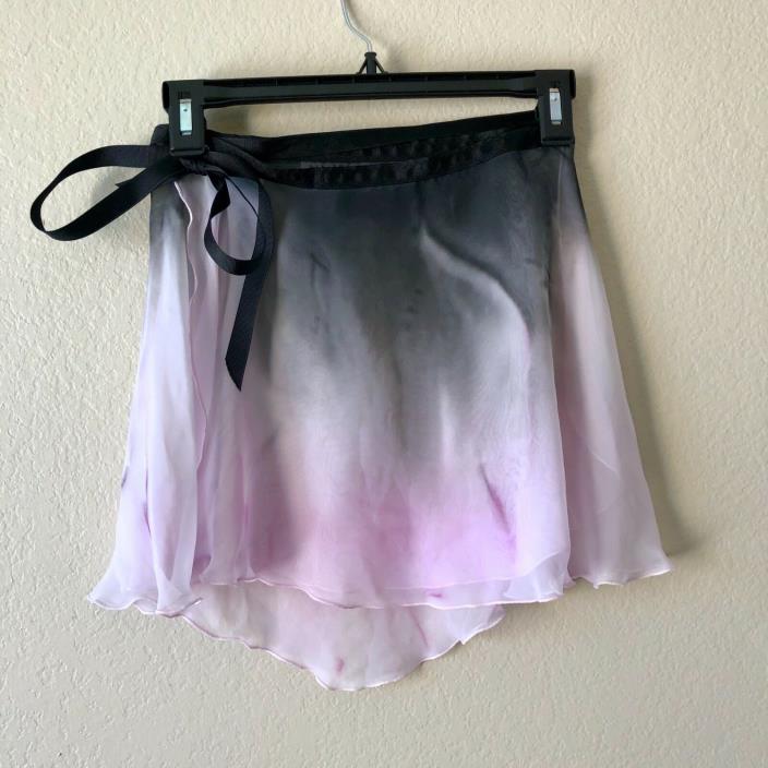 adult ballet wrap skirt chiffon watercolour new