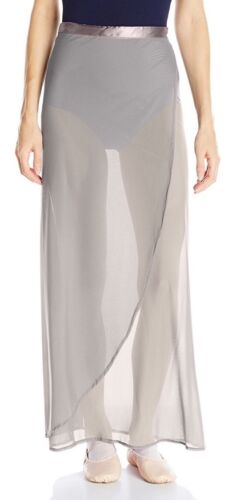 Danskin Women's Maxi Wrap Skirt with Satin Tie, Size S (4-6), Cloudburst