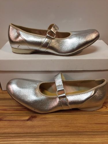 Womens Swinger Square Dance Shoes, Size 7.5 N, SILVER