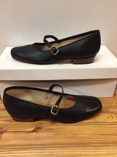 Womens Size 5 N Black Scoop Square Dance Shoes, Promenaders, Vintage