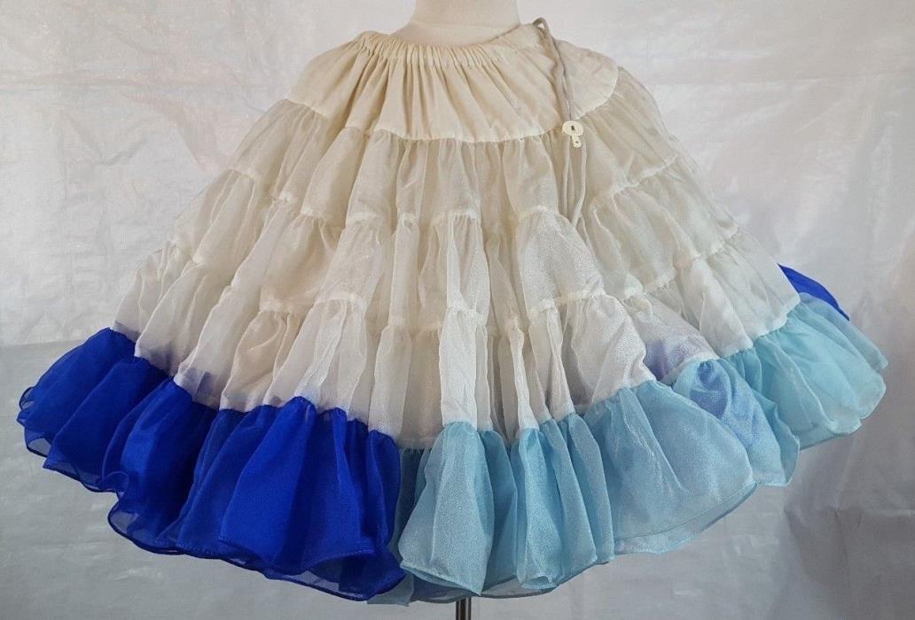 DORIS' CRYSTAL MAGIC Square Dance Petticoat 50 YDS 21 IN Can-Can 4 tiers 2 layer