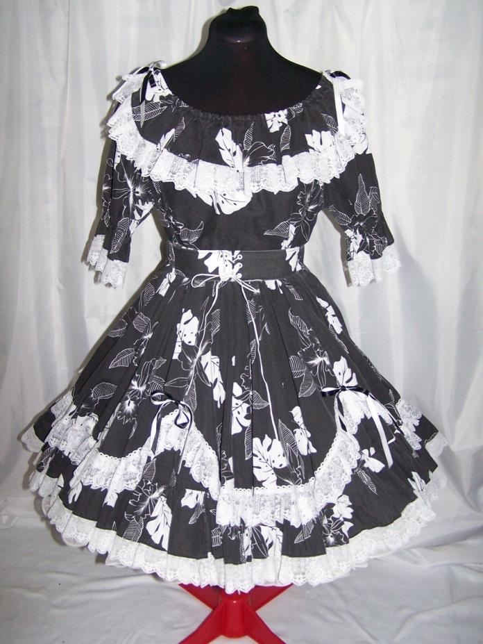 Fun & Fancy Originals Square Dance Lolita Cosplay 2 Piece Top & Skirt