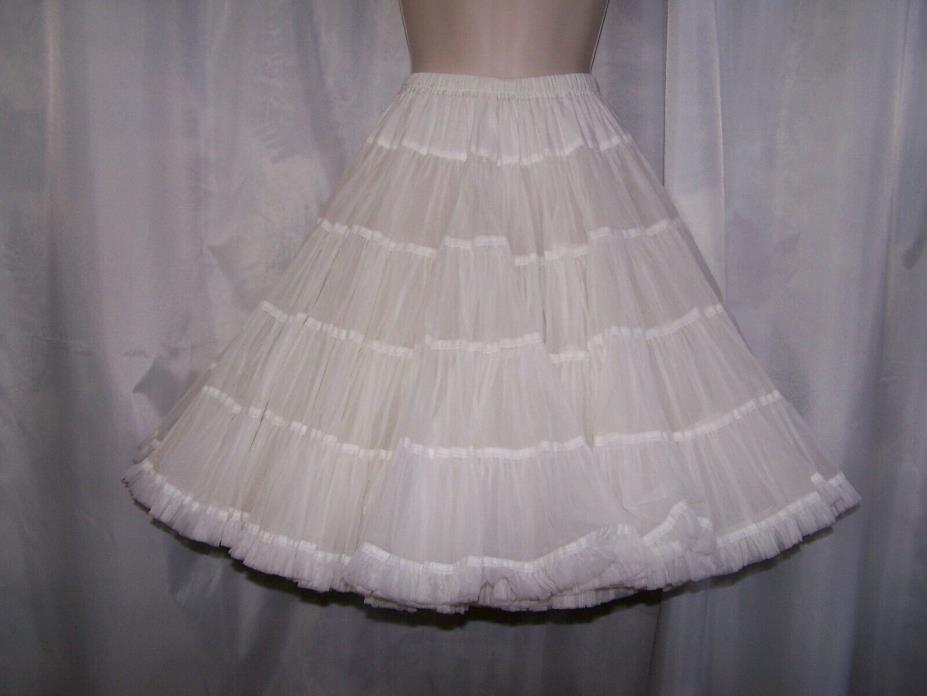 Vintage AVONDALE White Square Dance Petticoat 60 Yds Waist 20