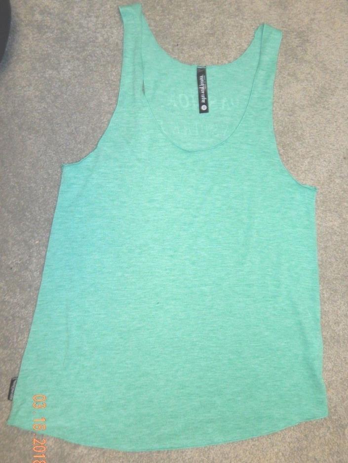 ADULT SMALL--SUGAR & BRUNO BRAND DANCE TANK--GRAPHIC ON BACK--EXCELLENT