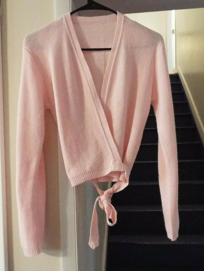 Harmonie Wrap Sweater Pink Ladies Size Large~Super soft~Excellent shape~