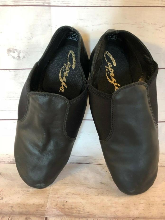 Capezio Black Jazz Shoes Dance Ballet Slippers Women's 10.5W Wide