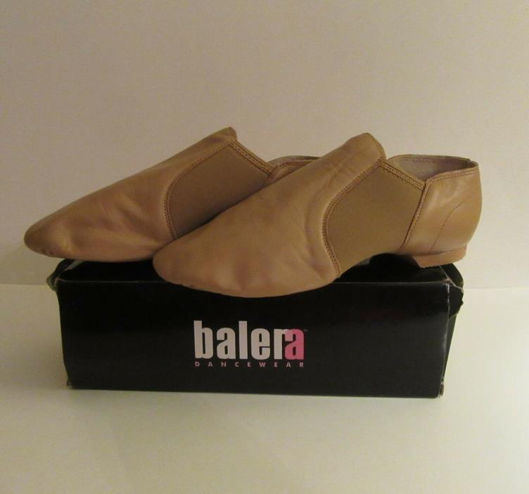 Women's BALERA DANCEWEAR Slip-on Jazz Shoes Caramel Size 10AM-New