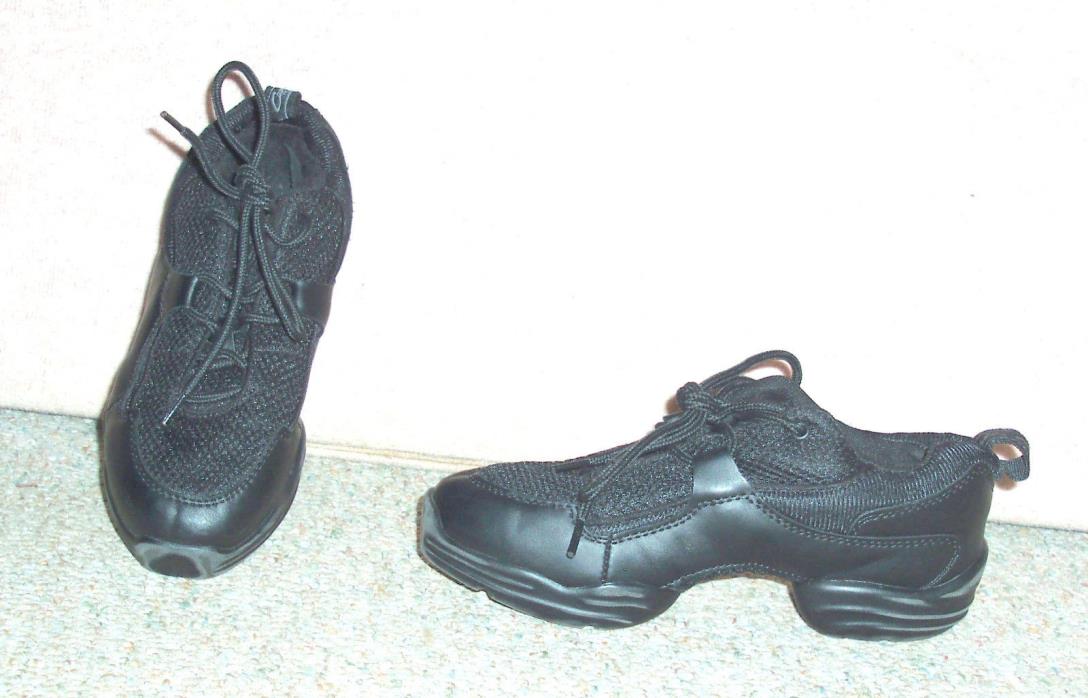 Adult black CAPEZIO split sole dance shoes , sz 6  (UK 4.5 , Euro 37 )