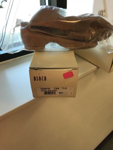 Bloch Girls Super Jazz Shoe S0401G Bloch Size 11.5 Tan