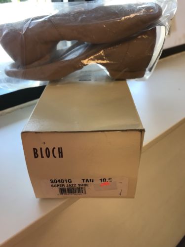 Bloch Girls Super Jazz Shoe S0401G Bloch Size 10.5 Tan