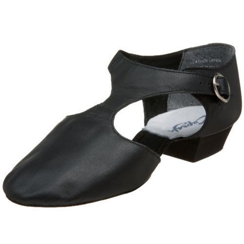 Capezio 321 Pedini Leather Black Greek Sandals Lyrical Size 4.5M 4.5 Medium M