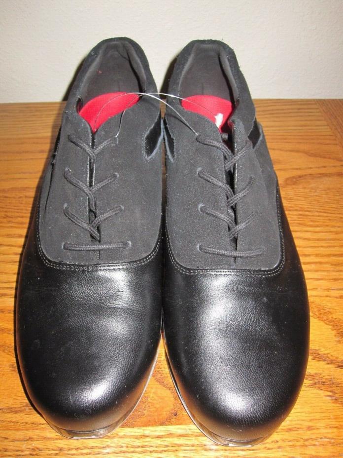 Capezio Tele Tone Tap Tapsonic Shoes Men's Size 12 M Black Lace Up Oxford #K542