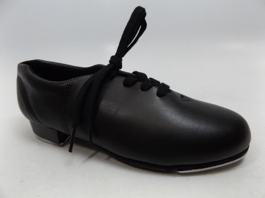Capezio CG17  Dance Tap Shoes GIRLS SZ 4.5 M BLACK  Lace Up NEW DISPLAY M916