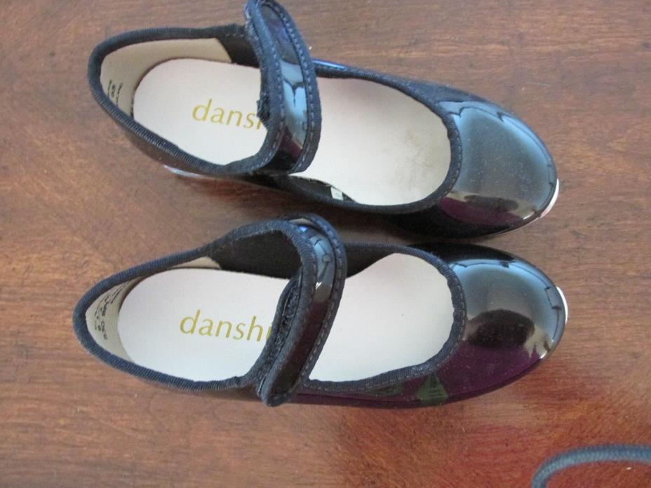 Danshuz Toddler Little Girls Black  Strap Tap Shoe Size 8.5 M