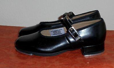 Girl's Black BLOCH Tap Shoes Size 9.5 M Great Condition