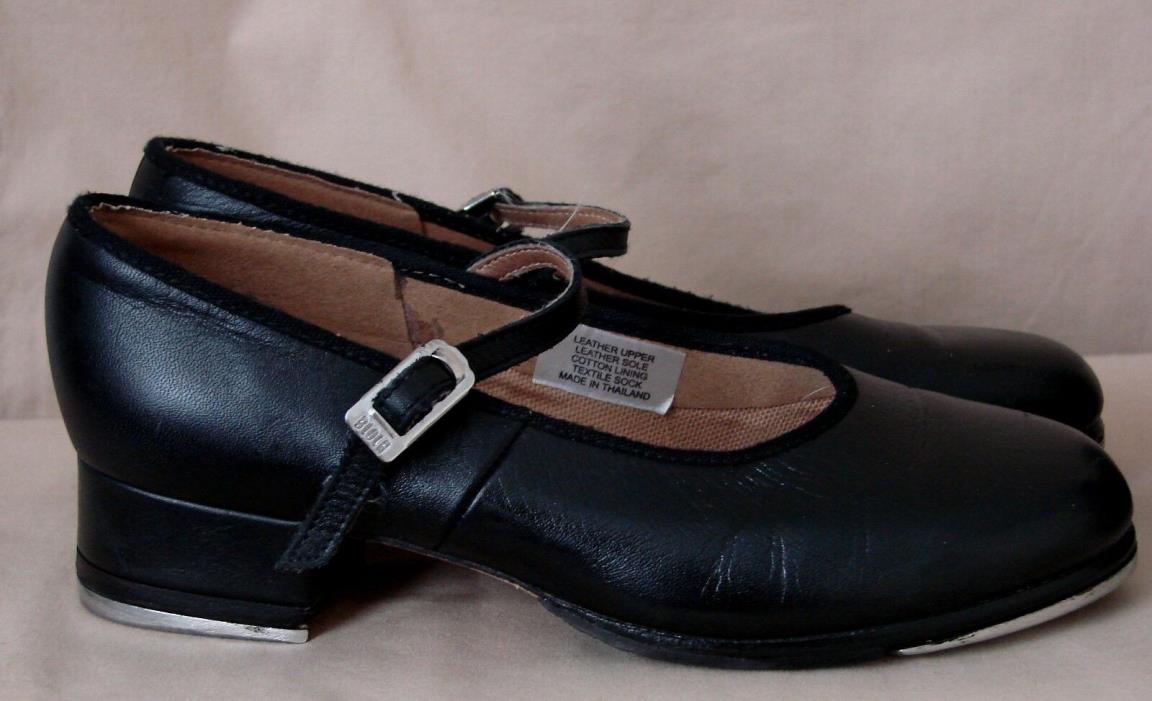 Girl's Black BLOCH Tap Shoes Size 4.5 M GREAT Condition