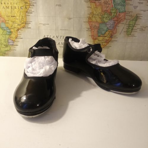 Capezio Jr. Tyette N625C Tap Shoes - Toddler Girl's Size 10 1/2M, Black