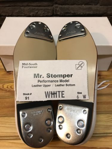 Mr. Stomper Size 6 W MENS Clogging Dance Shoes With Steven Stomper Taps