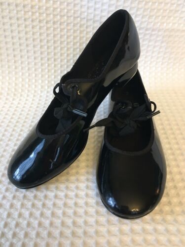 ABT American Ballet Theater Girls Black Tap Shoes Size 2