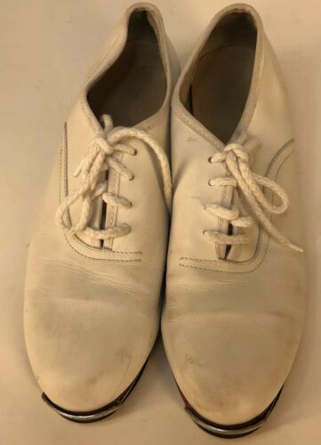 WOMENS White Clogging Tap Shoes Steven Stompers Size 7.5 M Dancing