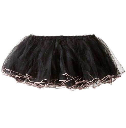 Danskin Little Girls' 3 layer mesh tutu, Size 6X-10, Rich Black