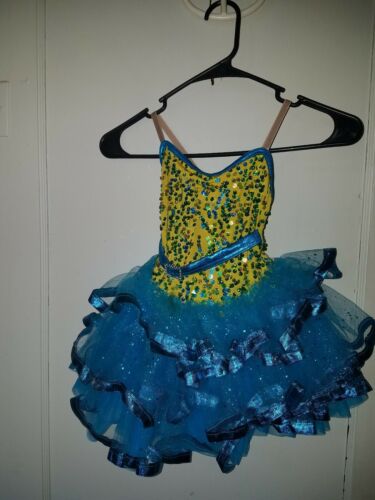 Weissman Dance Costume Dress Sz SC Small Sequins