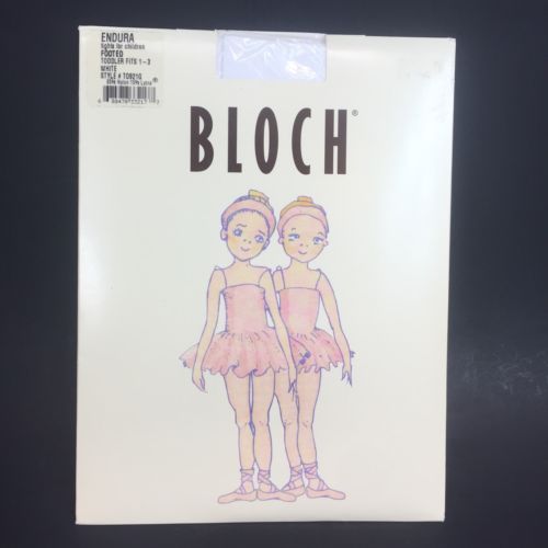 Bloch Endura Footed White Tights Size Toddler 1-3  34