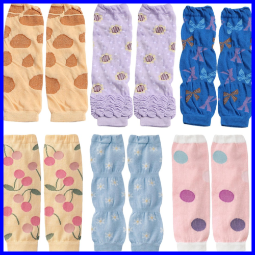 KF Baby 6Pc Soft Thin Summer Knee Pads Socks Sleeve Leg Warmers Gift Value Pack