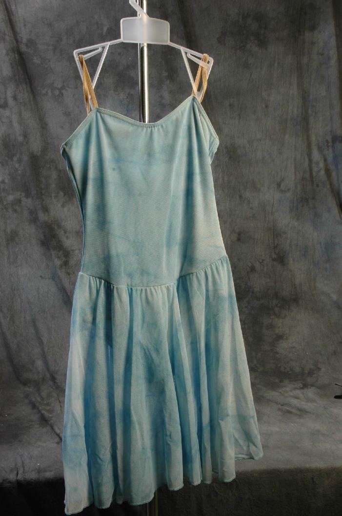 Child Large? Blue Tie Dye all in one Ballet Costume Great Halloween outfit