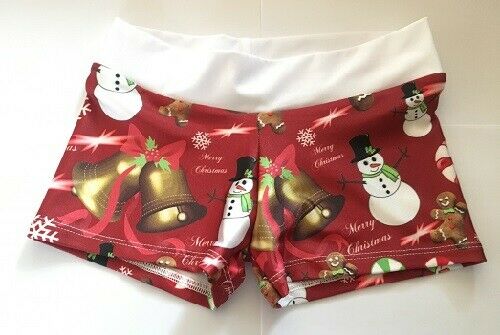 75% OFF Christmas Booty Short~ChMed~dance~gym~kids~cheer~cosplay~rave~girls~team