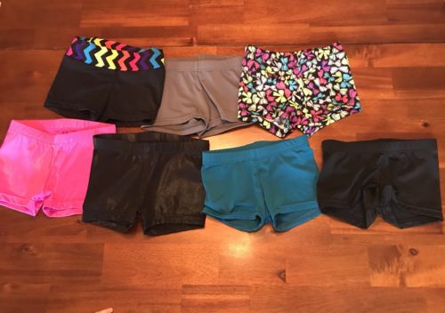 Girls Balera SC (6/6x) Dance Gymnastics Shorts Size Small Child, Lot Of 7, EUC