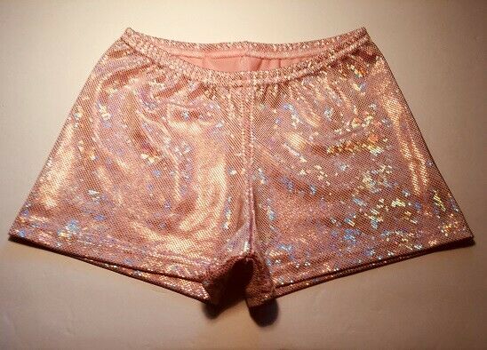 75% OFF, Pink Booty Shorts, Child large~dance~gym~kids~cheer~cosplay~rave~girls