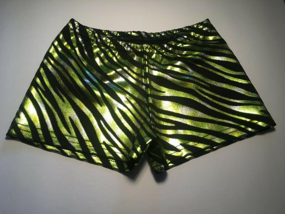 75% OFF Foil Zebra Booty Shorts~ChMed~dance~gym~kids~cheer~cosplay~rave~girls~